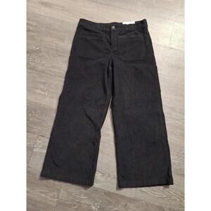 Nwt American Eagle Low-Rise Baggy Wide-Leg Pants Size 10 Short Corduroy Stretch